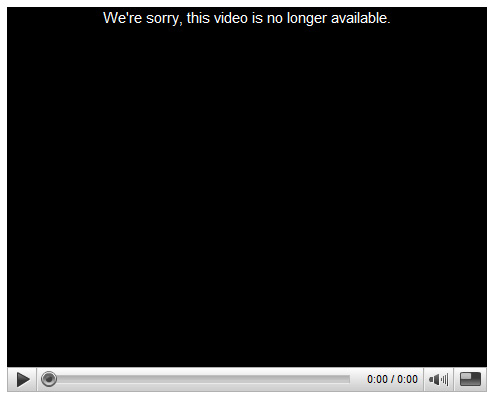 YouTube No longer available